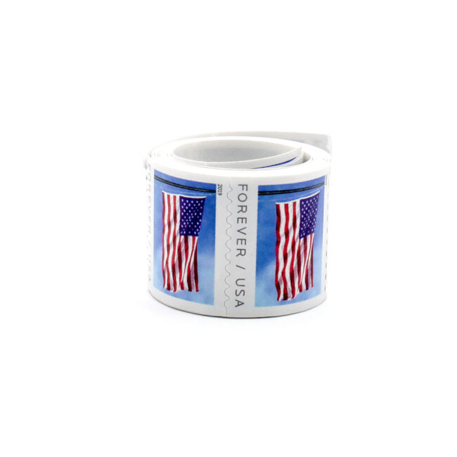 2019 USPS American Flag Forever Postage Stamps (Roll of 100)