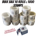 SUPER BULK SALE! 10 Coils/rolls of 100 (1000 Total) Random Years USPS Forever Stamps