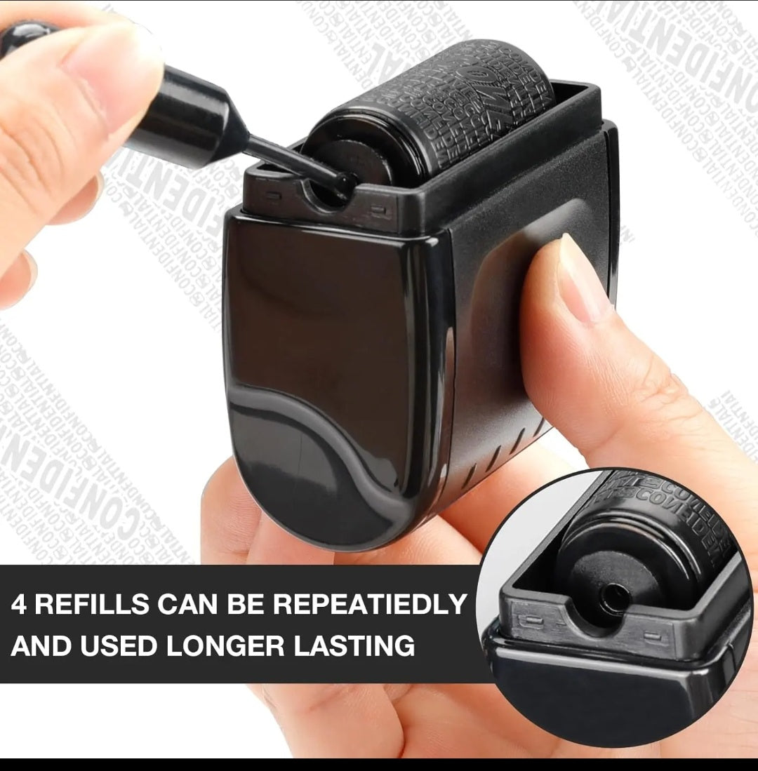 Identify Information Protection roller LARGE. 1 ink cartridge. (colors will vary)